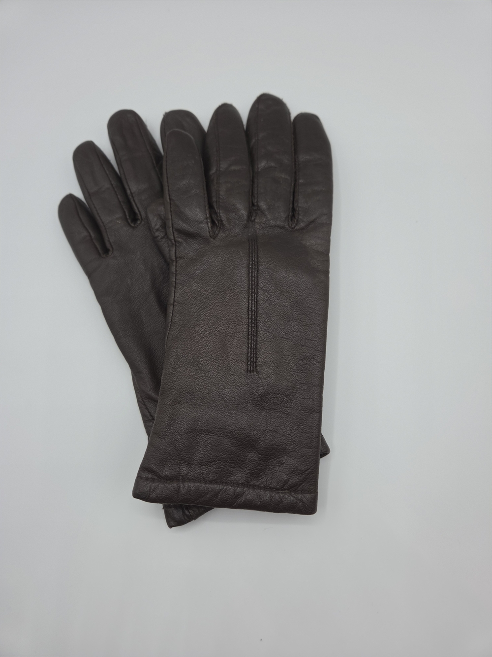 Grandoe Dark Brown Leather Gloves - Classic Winter Accessory